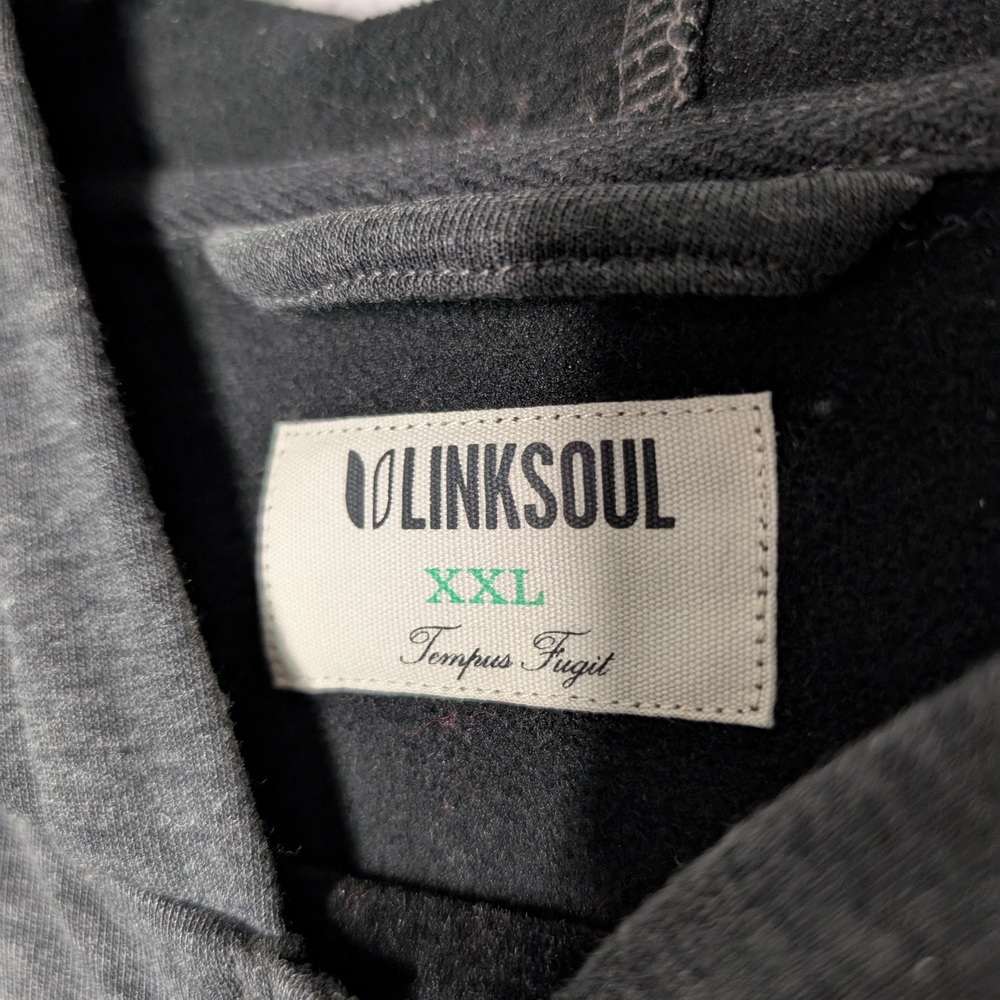 Linksoul Gray Zip Up Sweatshirts - Picture 3 of 10